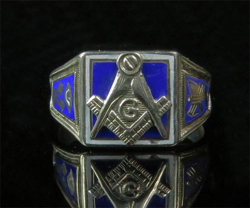 masonic ring blue